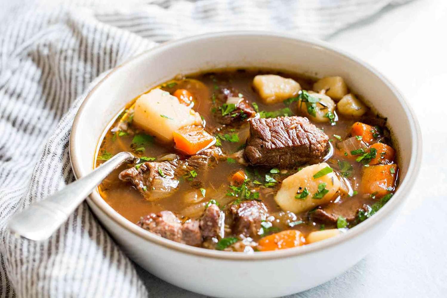  This Irish stew is the perfect way to warm up on a cold day.