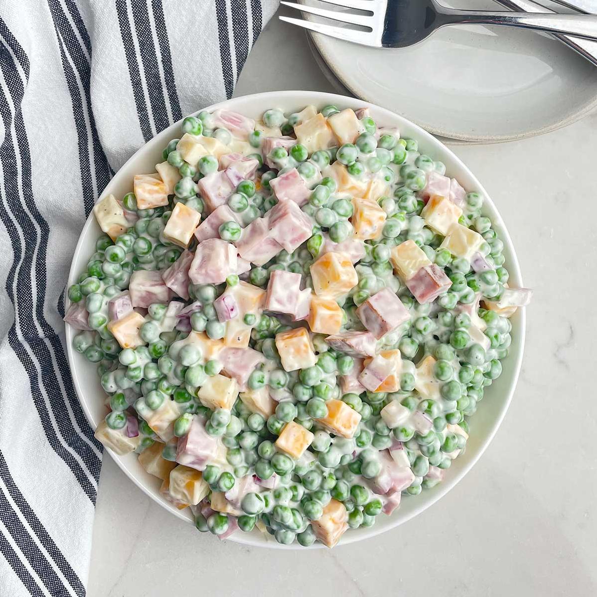  This is not your ordinary salad - our English pea salad is simply delicious 🤤👍
