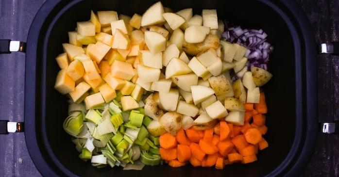  This soup is a rainbow of colours and tastes