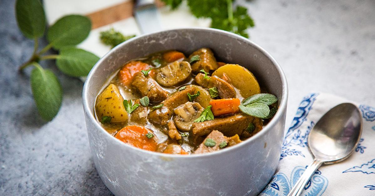  This stew is ideal for chilly evenings, as it's hearty and filling.