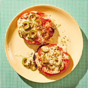 Tomato, Olive & Mozzarella English Muffin Pizza