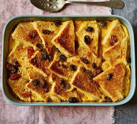 Traditional British Bread and Butter Pudding