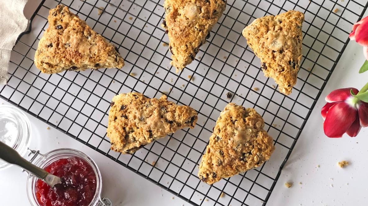  Treat yourself to a little slice of Ireland with these delectable scones.