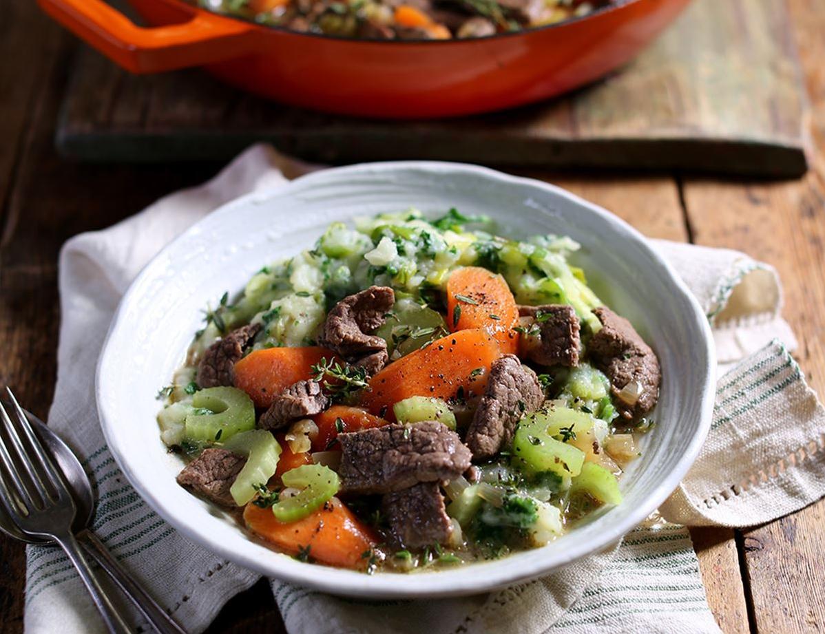  Warm up with a bowl of this delicious Irish stew