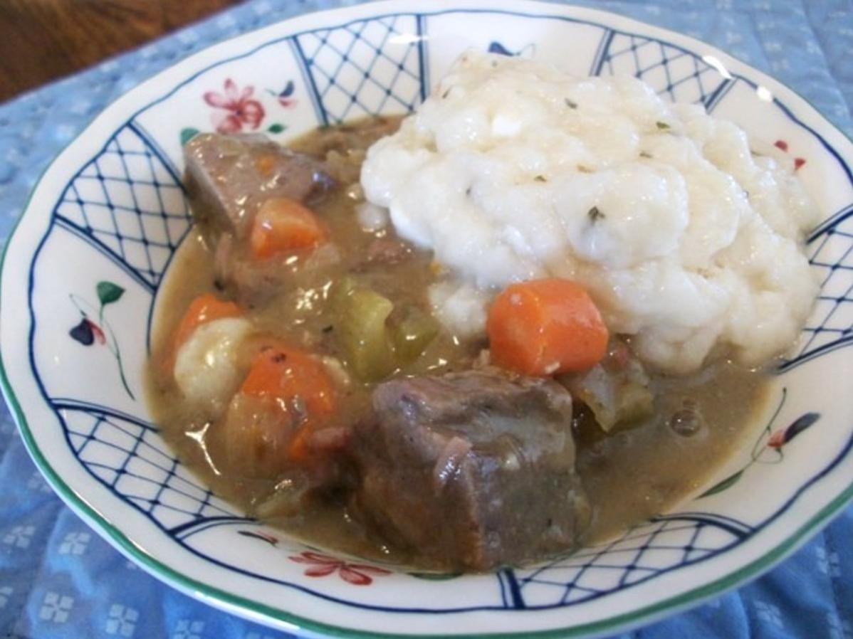  What’s not to love about tender lamb, rich broth, and fluffy goat cheese dumplings?