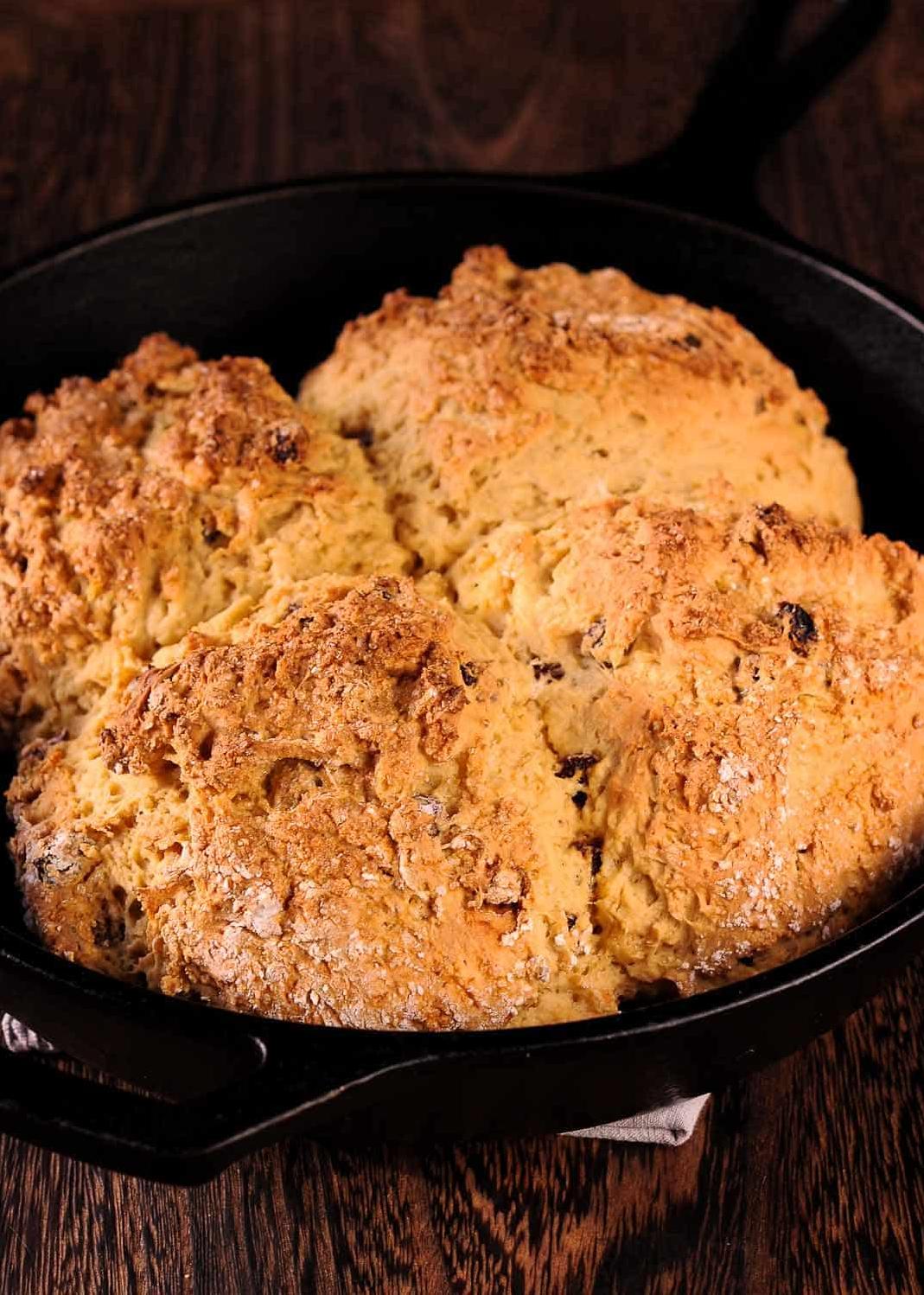  Whiskey soda bread fresh out of the oven; the perfect scent to fill your home