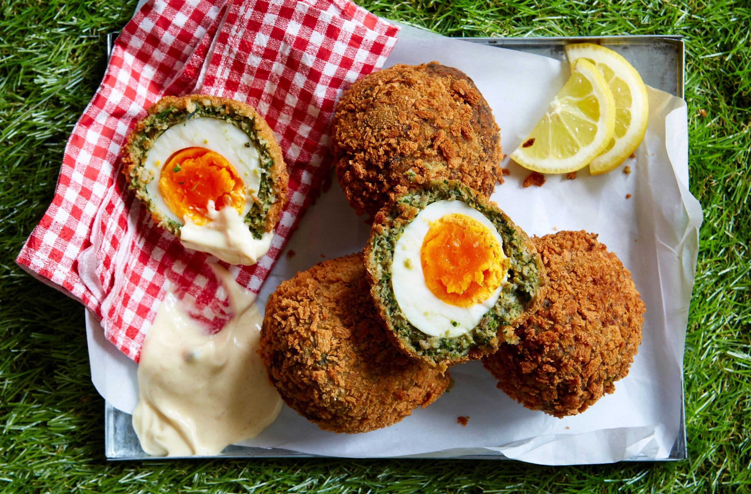  Who says plant-based eating can't be indulgent? These Vegan Scotch Eggs will prove them wrong.