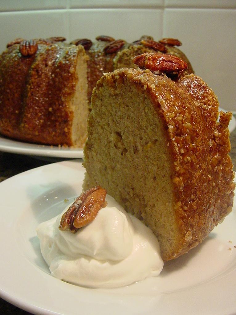  With its bold and warm flavors, this orange-pecan-spice pound cake is a go-to treat for any festive or cozy occasion.