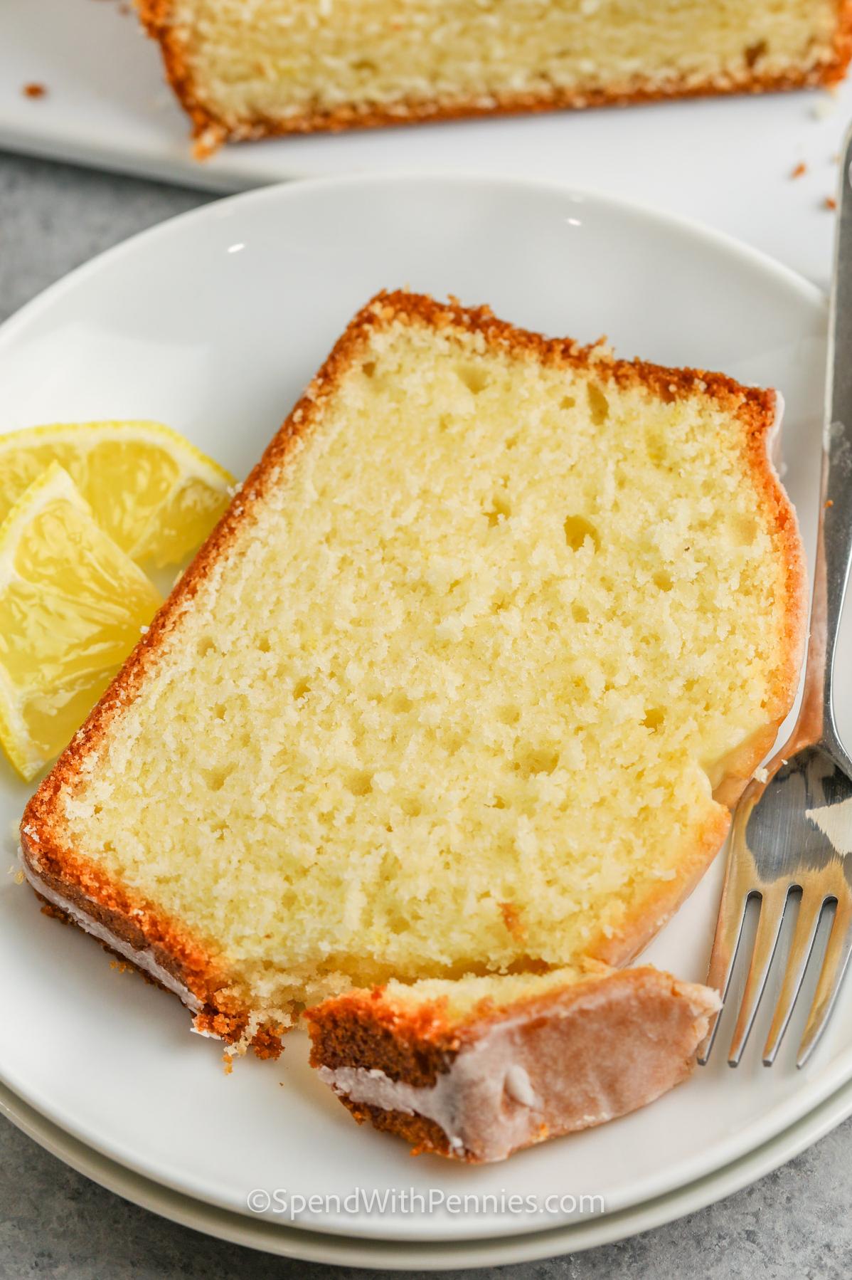  With its golden color and lemony aroma, this cake makes picture-perfect dessert.