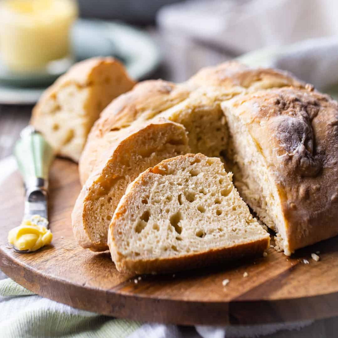  You won't believe how fast you can whip up a batch of this bread to pair with your favorite soup or stew