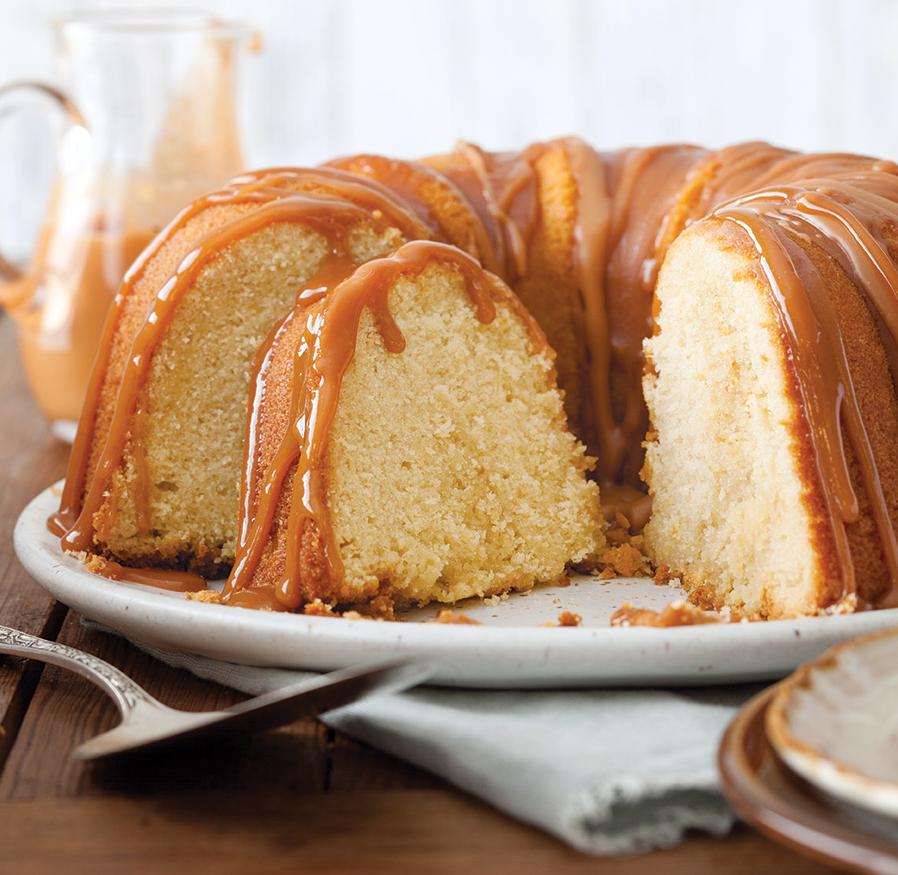  You'll go weak at the knees when you try this luxurious and indulgent caramel pound cake.