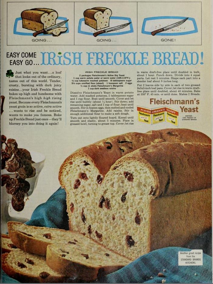  Your tastebuds will thank you when they meet this loaf of Irish Freckle Bread.